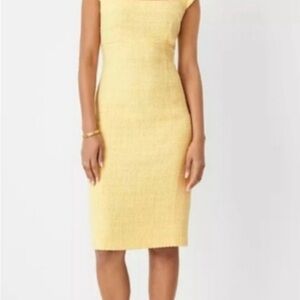 Ann Taylor Tweed Cap Sleeve Sheath Dress - NWT
